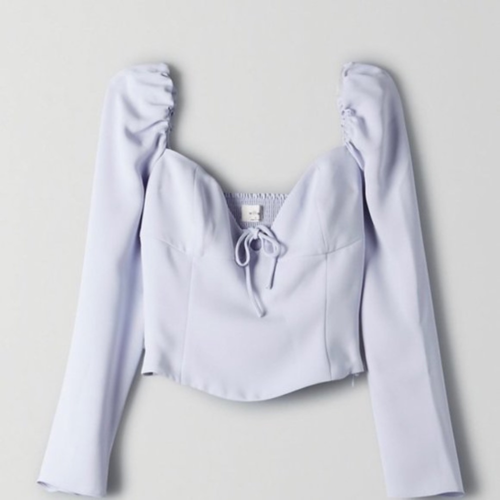 Aritzia Wilfred Novella Blouse - Pale Violet